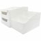 Business Source Multi-Grid Desktop Organizer, 7 Compartments, 2 Drawers, White BSN11880 - alternate 1